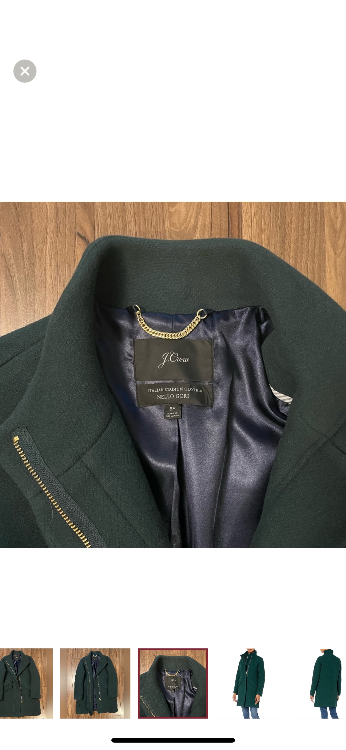 J. Crew Cocoon Coat in Stadium Wool image indicator(3)