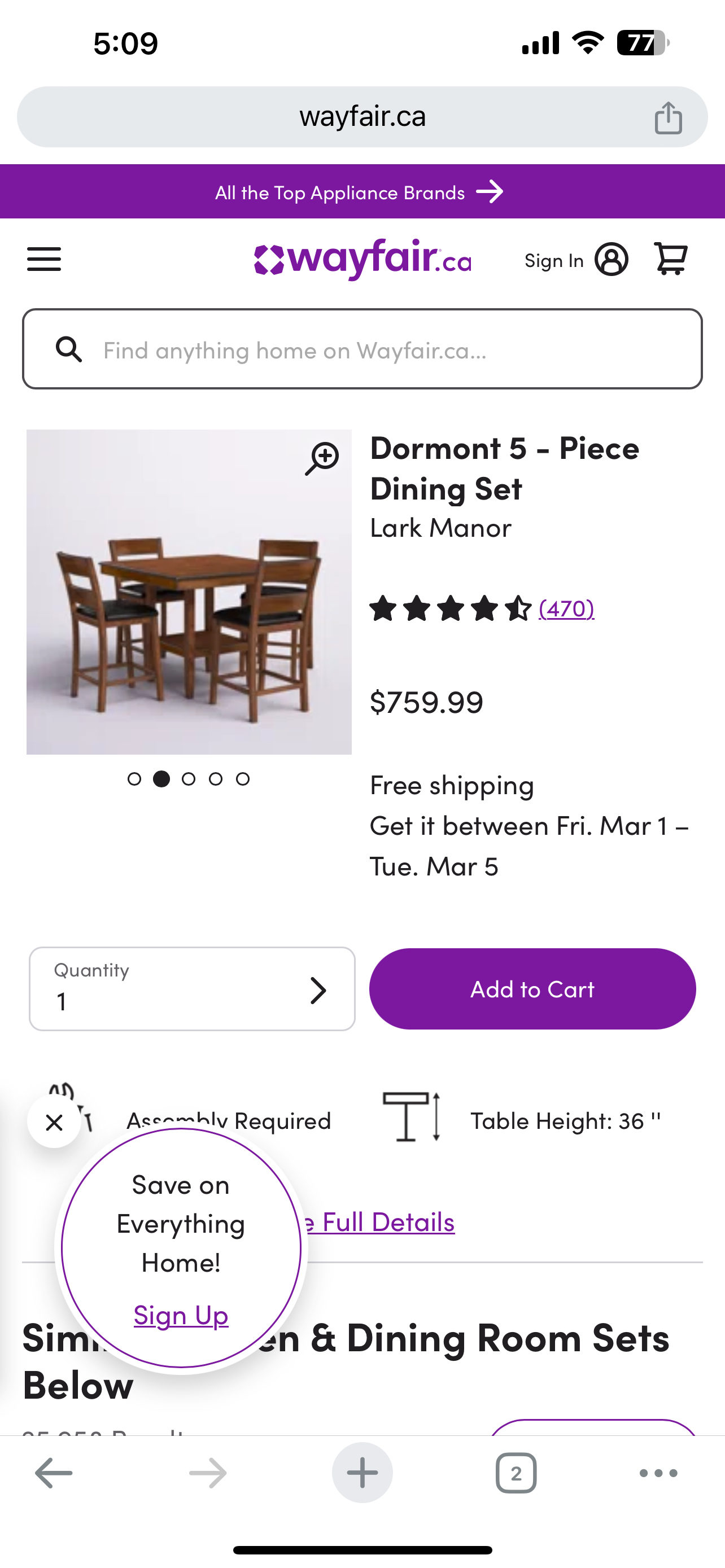 Dinning table set - photo 5