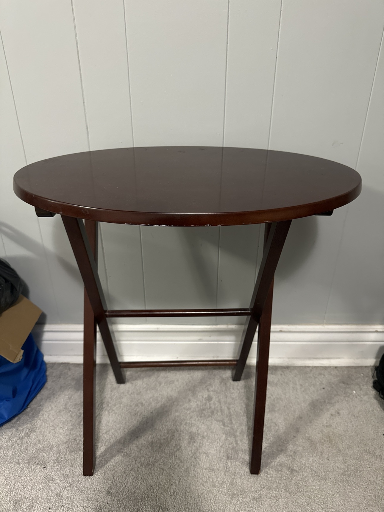 Wooden folding side table thumbnail