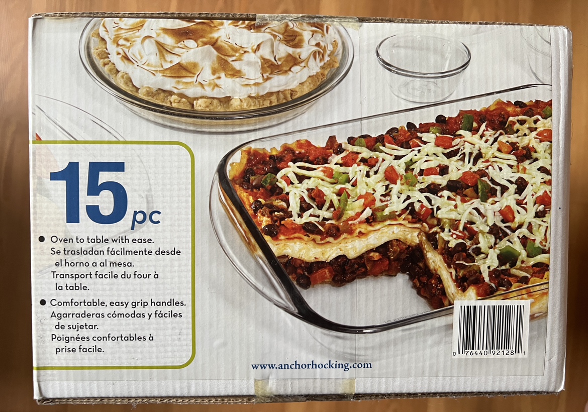 BNIB Anchor Hocking 15 Pc bake and prep set image indicator(3)