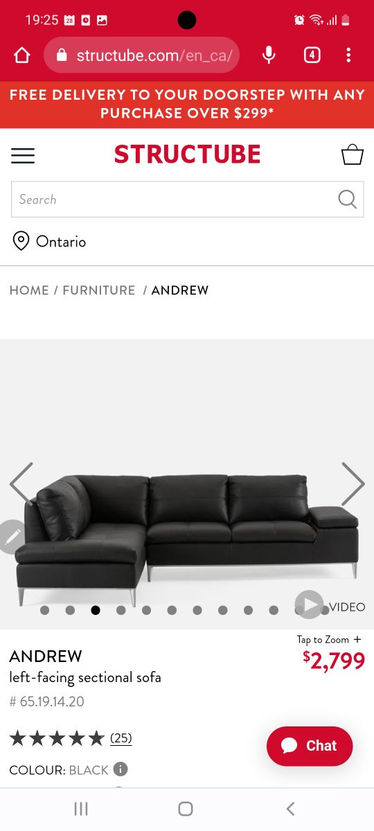 structube sofa couch - photo 4
