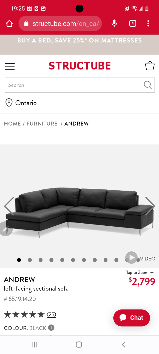 structube sofa couch - photo 5