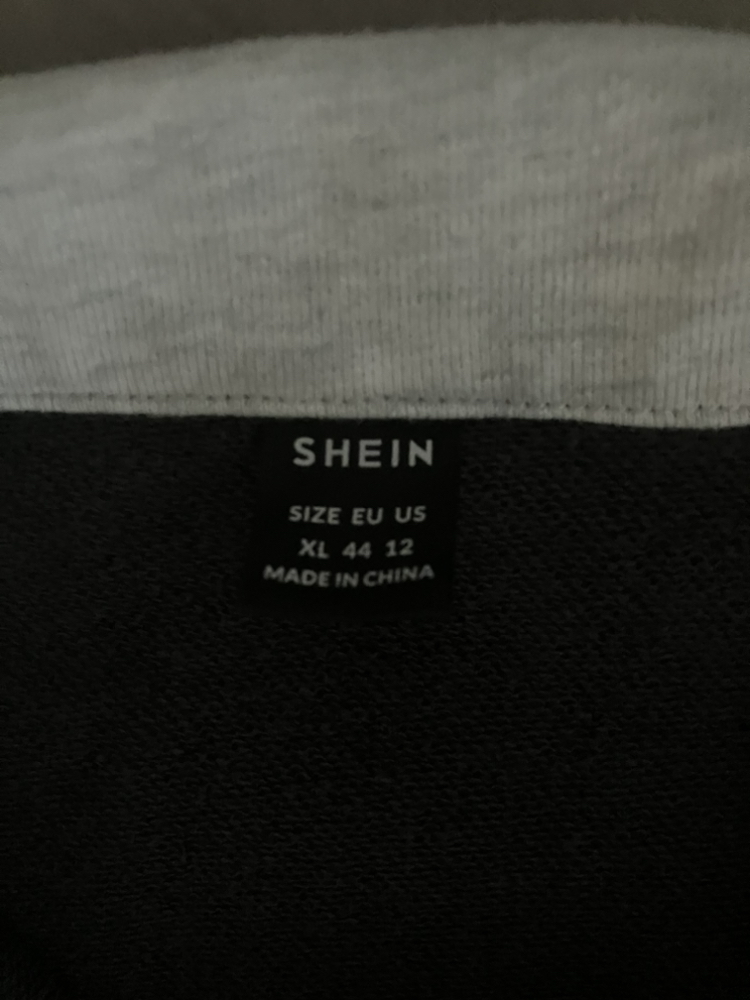 Shein Drop Shoulder Polo Collar Sweatshirt XL 👚🩶 image indicator(7)