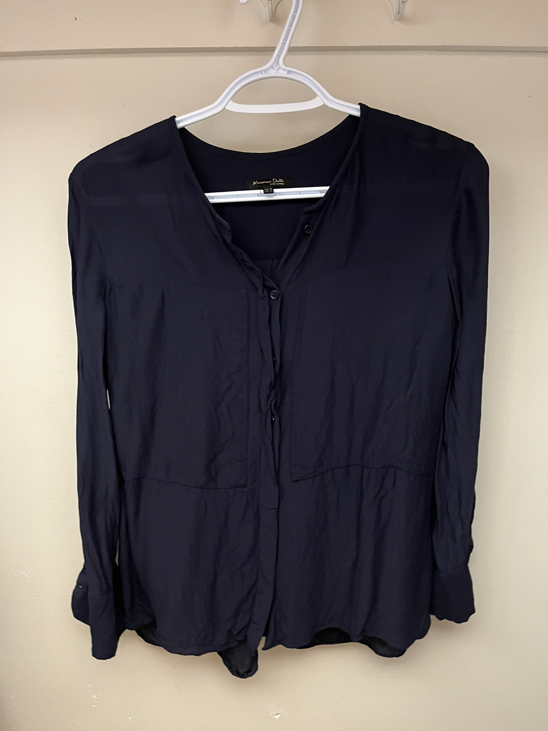 Massimo Dutti Dark Navy top thumbnail