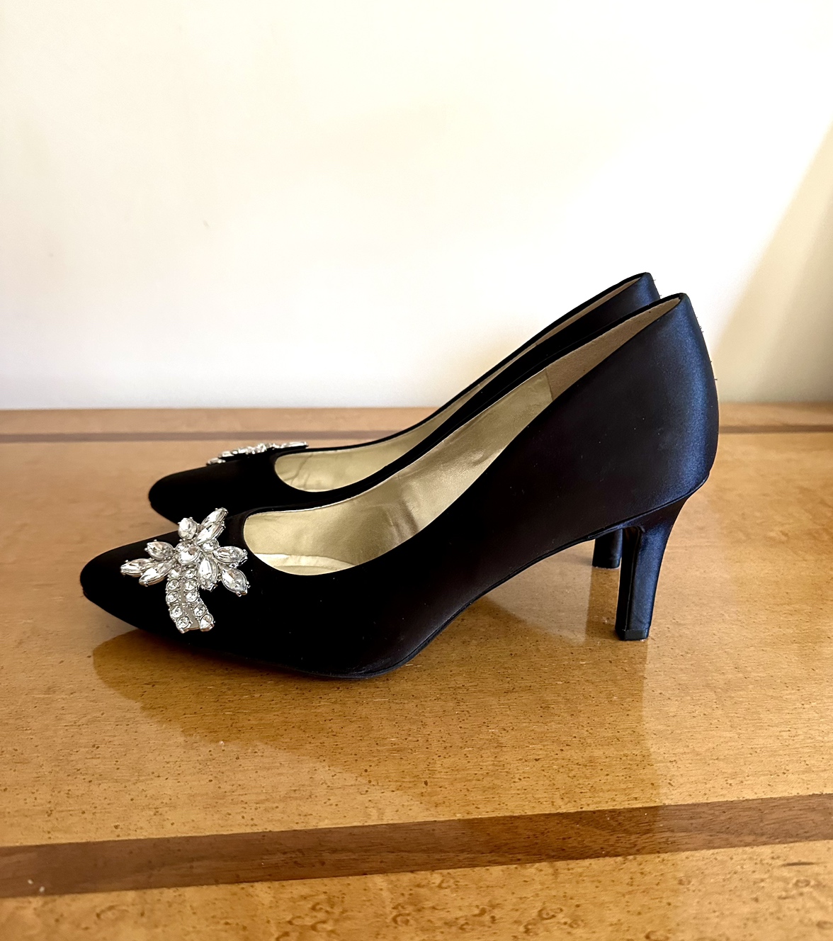 Evening elegant black shoes