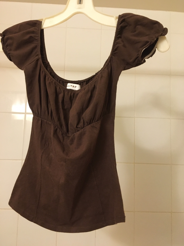 Zara women’s top dark brown - photo 2