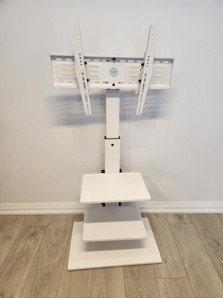 swivel tv stand with shelves - photo 2