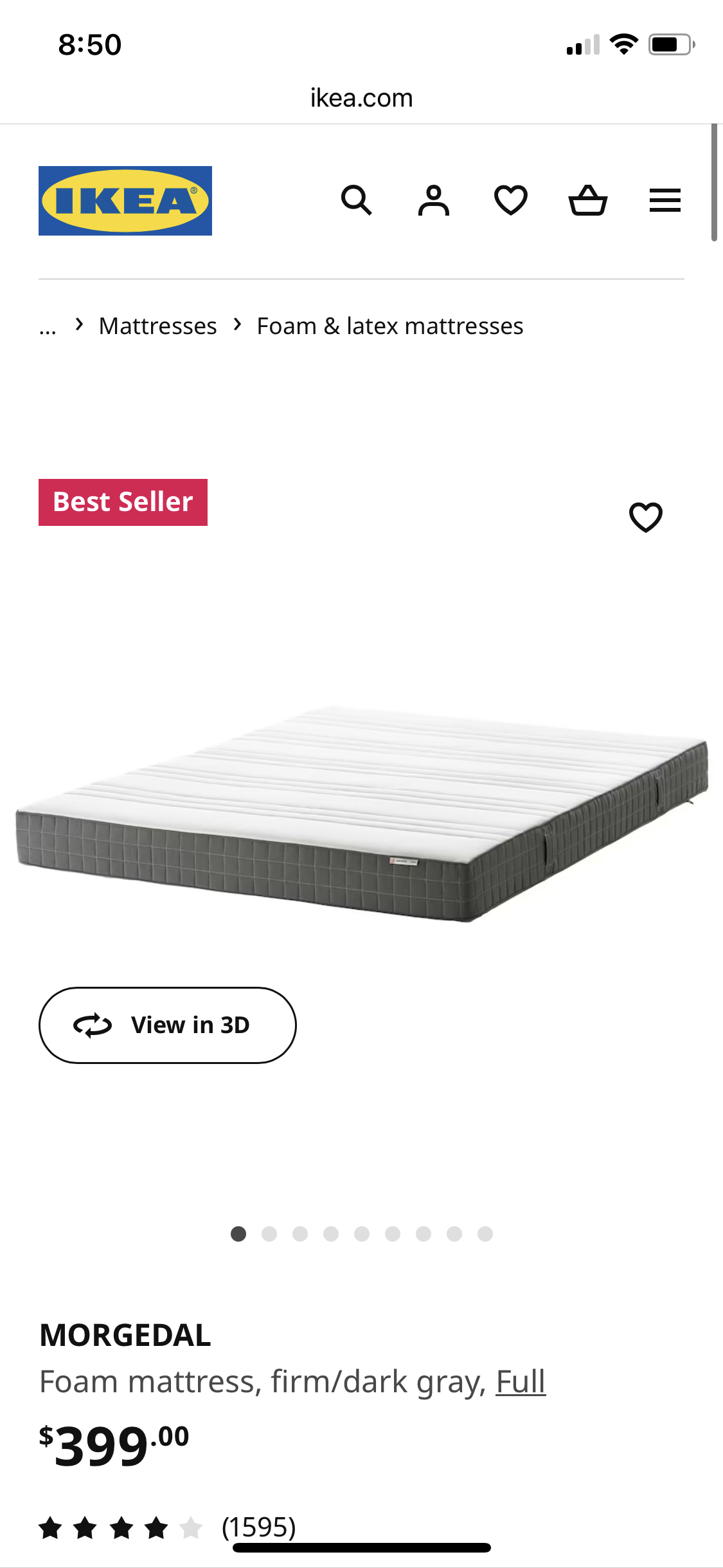 IKEA Morgedal Foam Mattress image indicator(4)