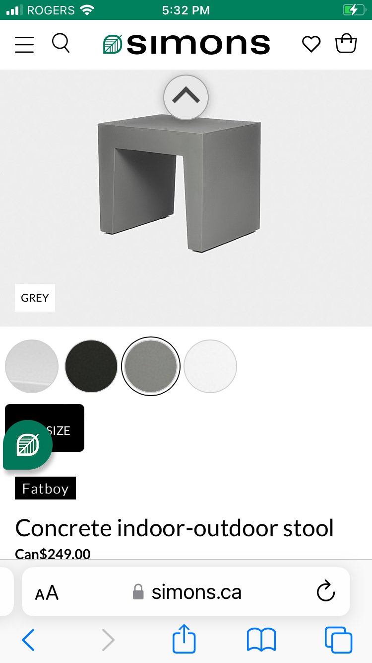FATBOY “concrete” side table or stool image indicator(4)