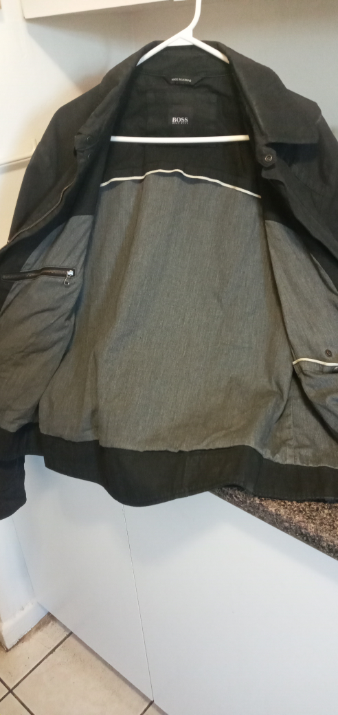 mens Hugo boss black jacket I believe it is a size large - photo 2