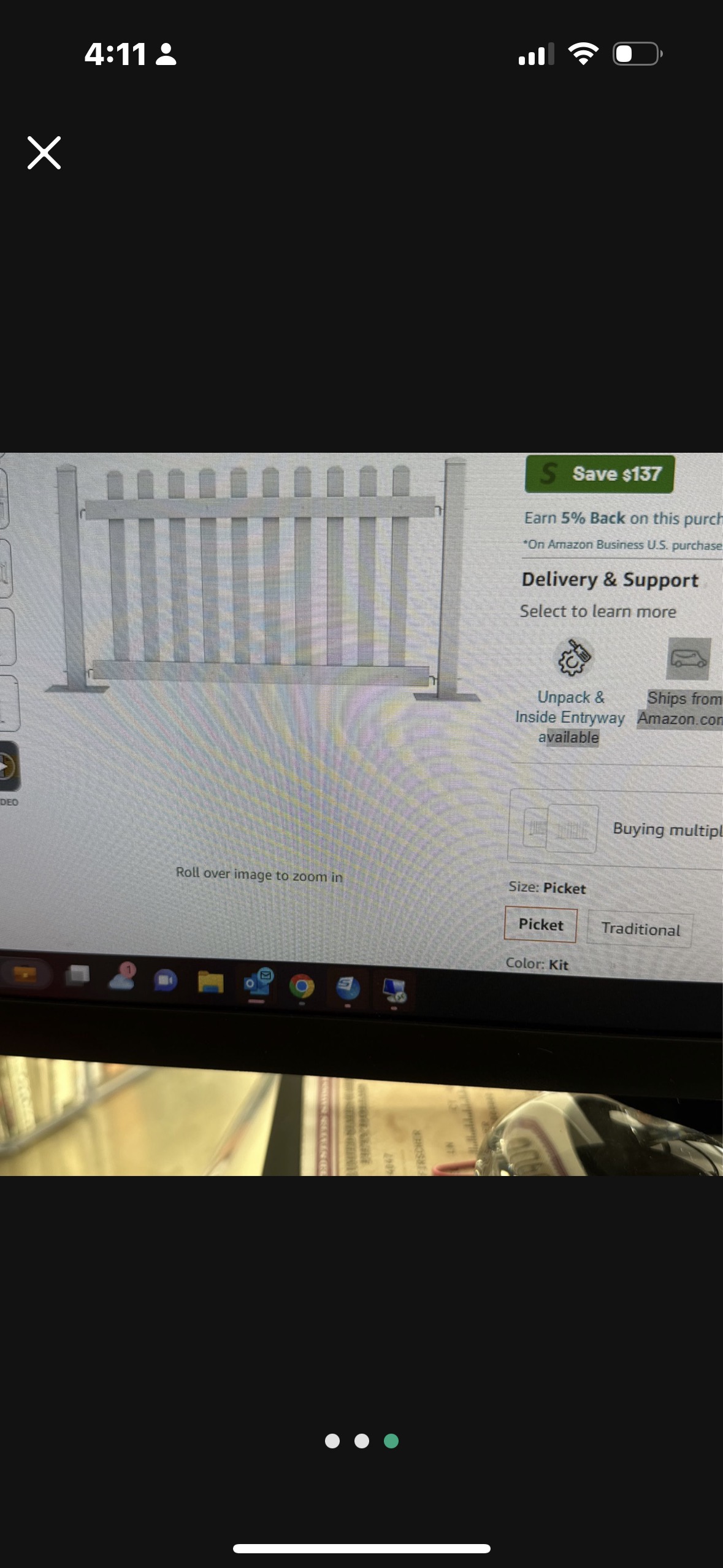 White picket fence kit
