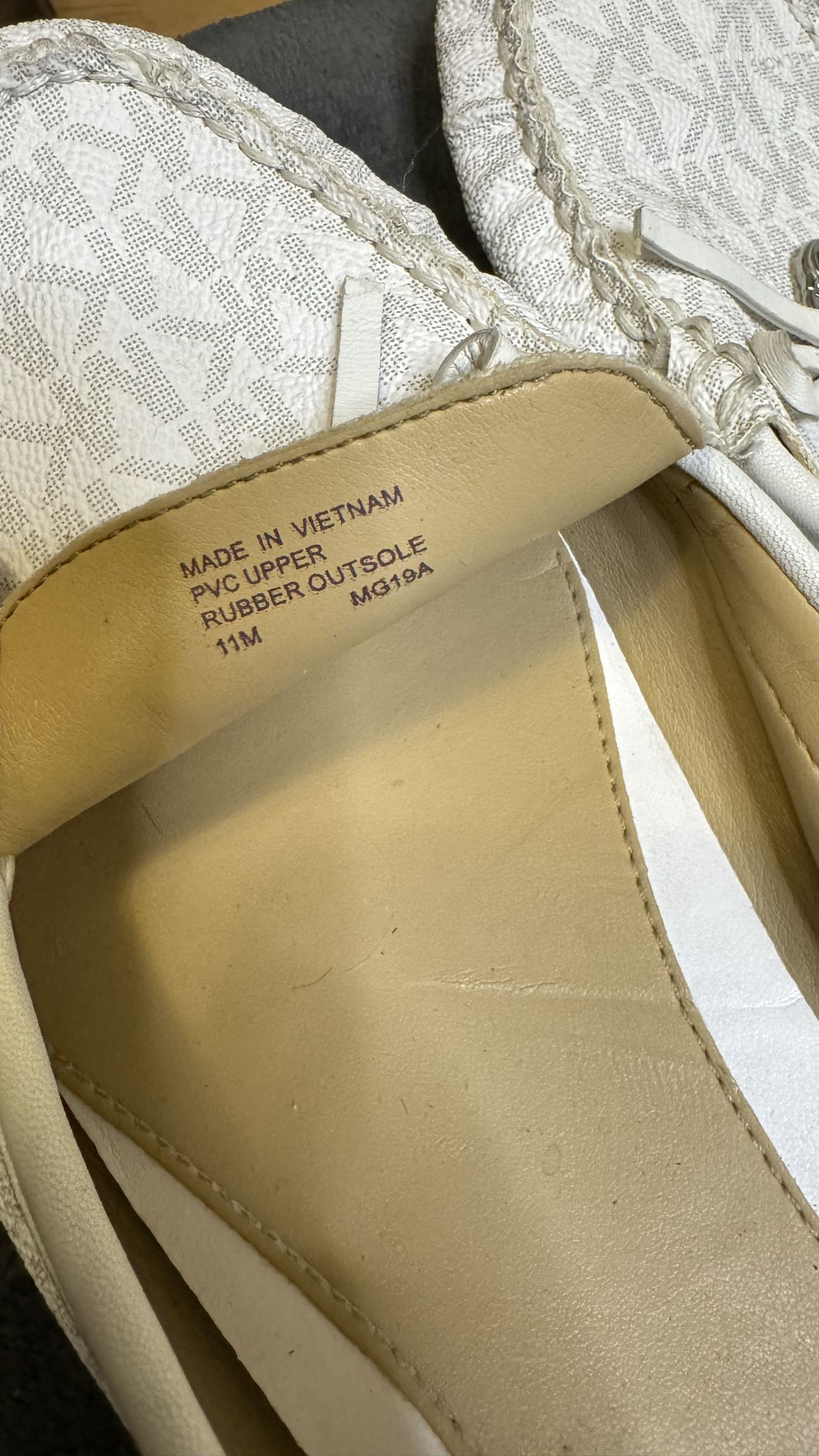 Michael Kors White Leather Loafers Size 11 - photo 5