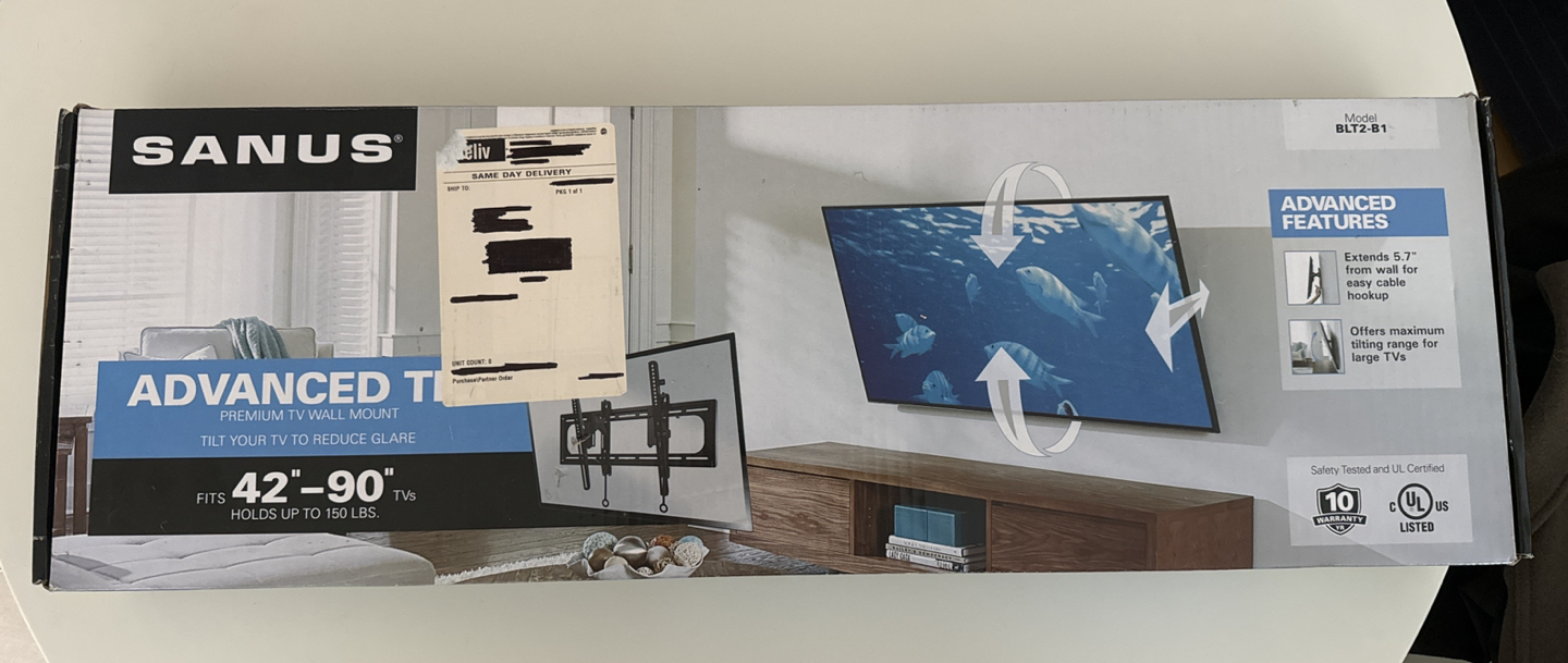 SANUS Advanced Tilt TV wall mount (42-90�”) thumbnail
