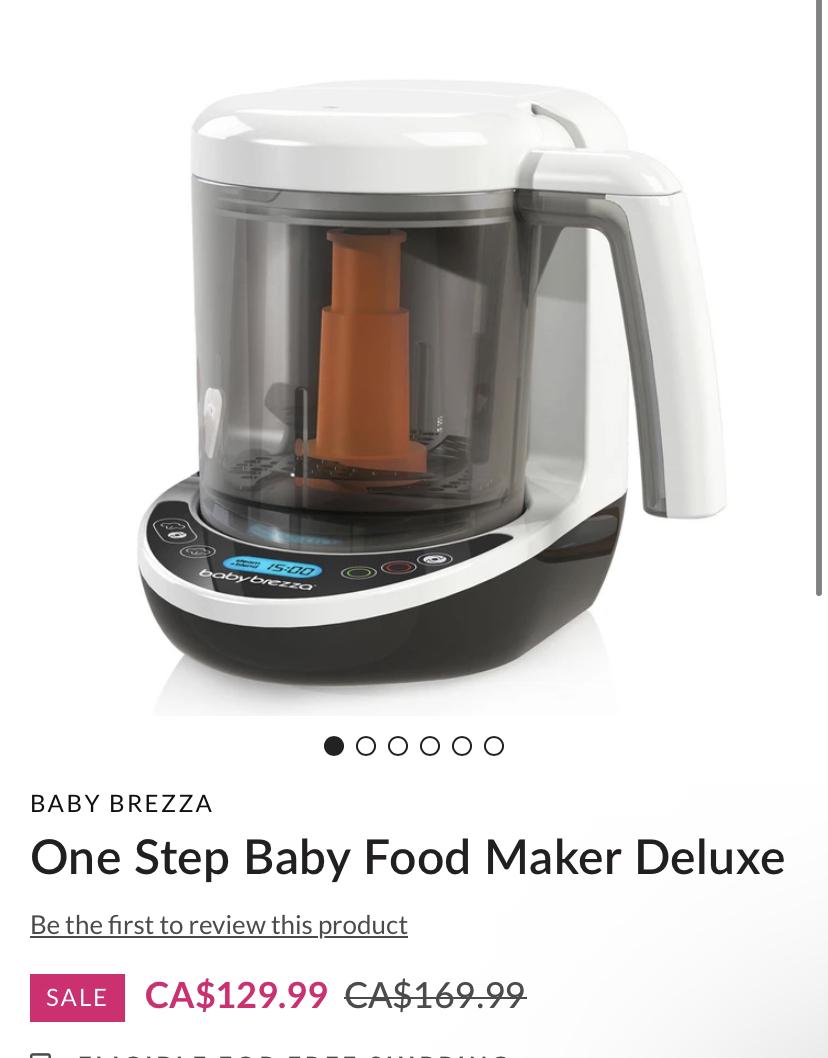 BINB Baby Brezza One step Food Maker Deluxe - photo 2