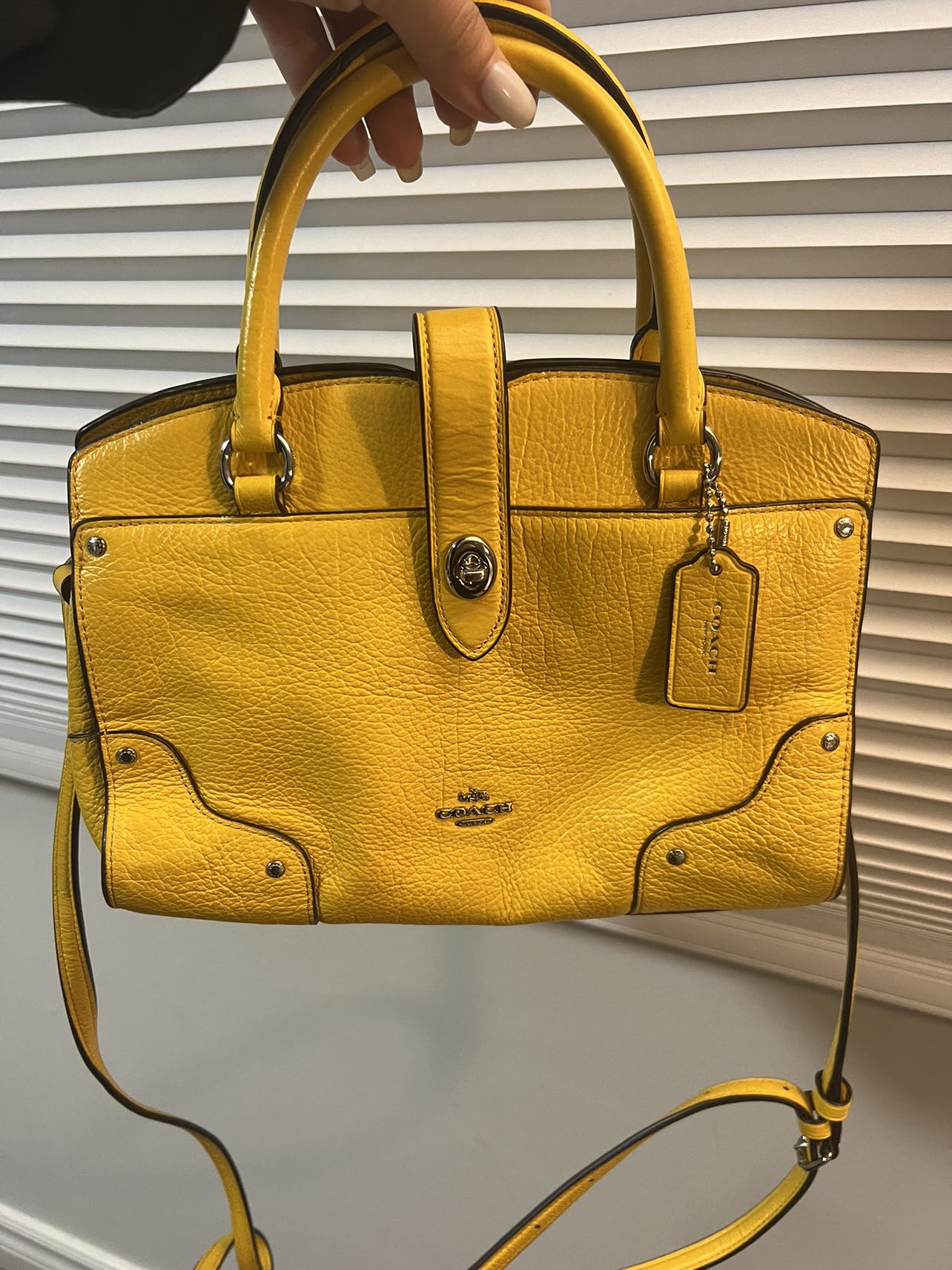 Coach yellow bag thumbnail