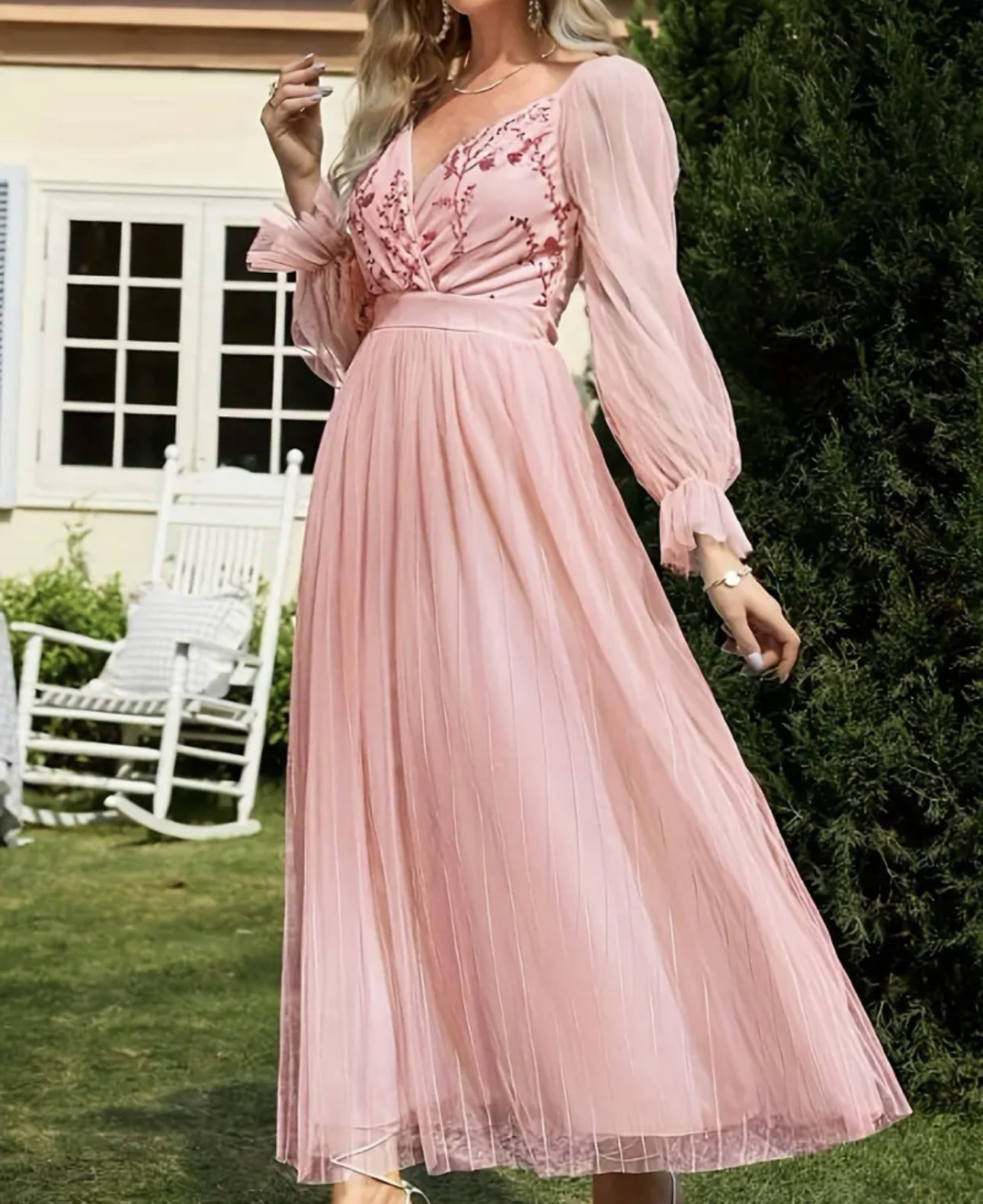 Embroidered Long dress, maxi dress - photo 5