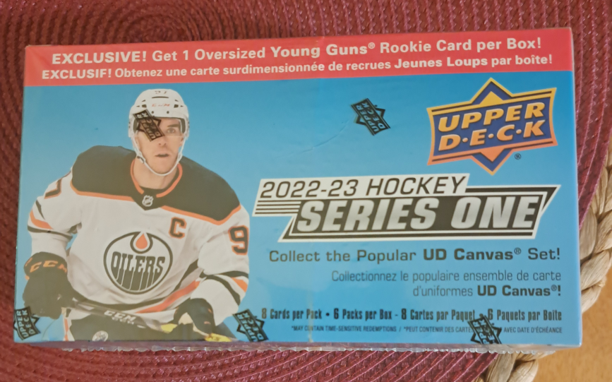 2022-23 Upper Deck Series 1 NHL Oversized Young Guns Blaster Box