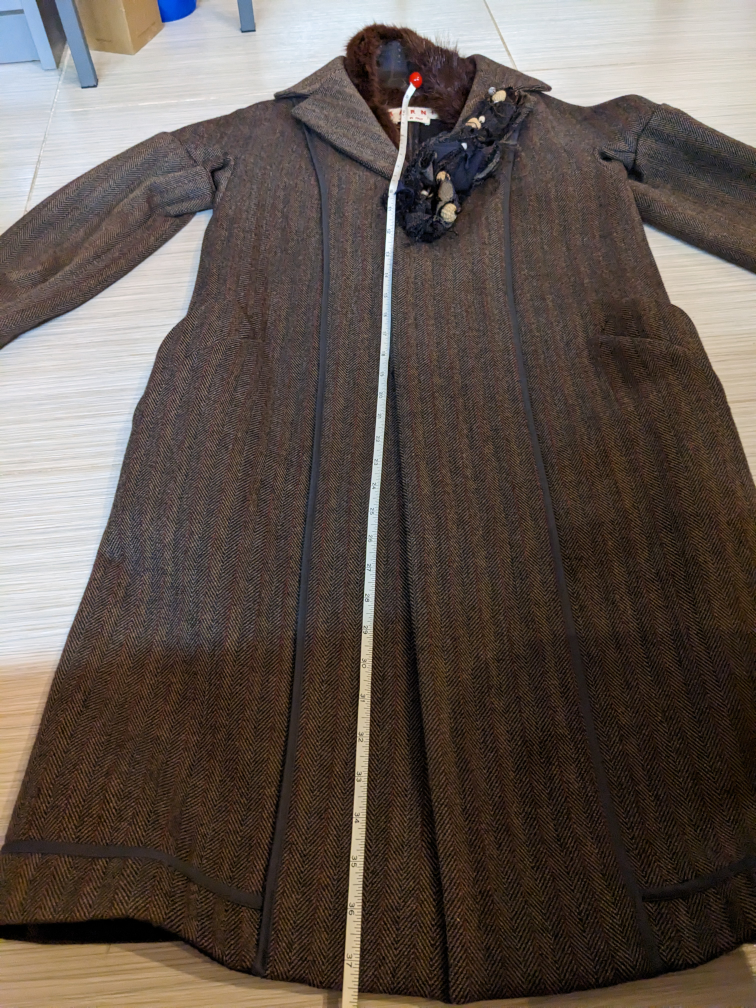 Marni Winter wool Corsage coat Sz 38 🥕 image indicator(7)