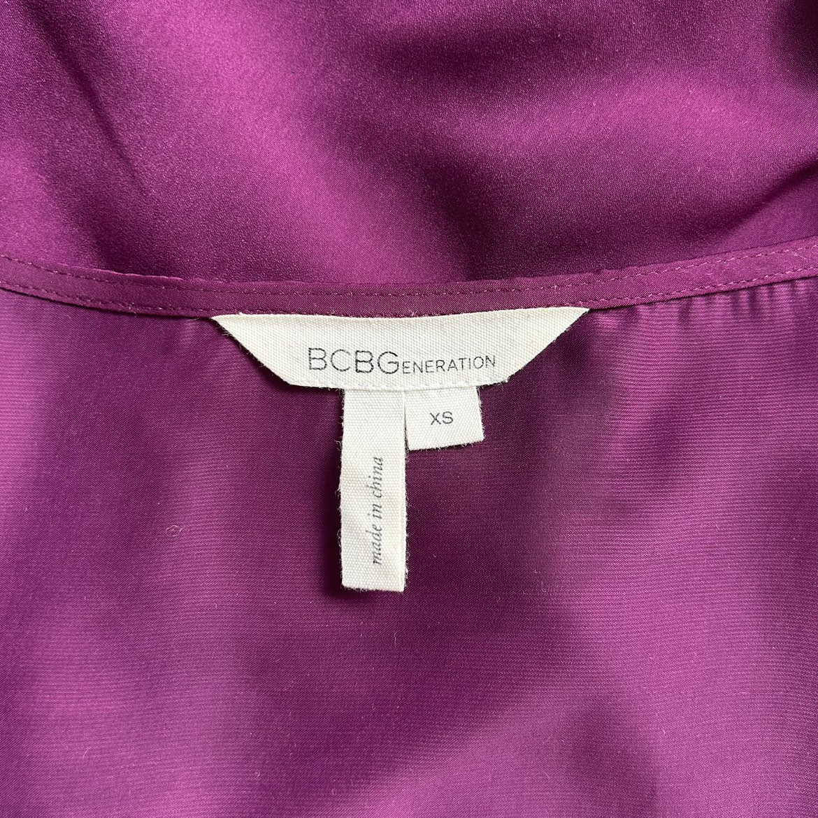 BCBG asymmetrical satin cami XS image indicator(3)