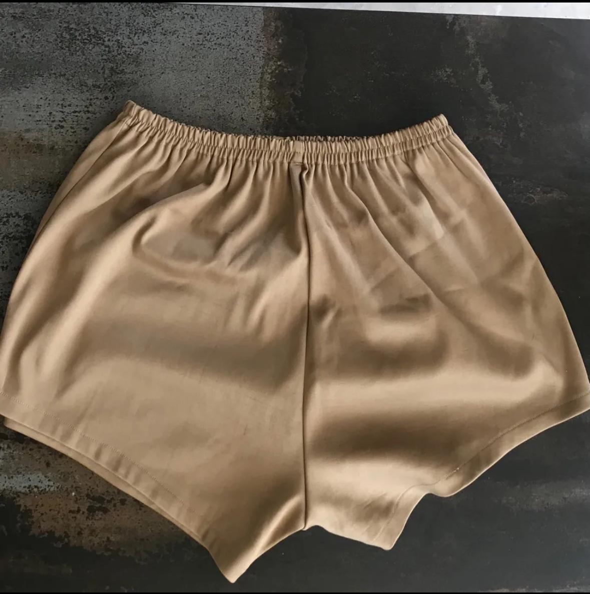 High Waisted Gold-ish Shorts - Medium maybe image indicator(2)