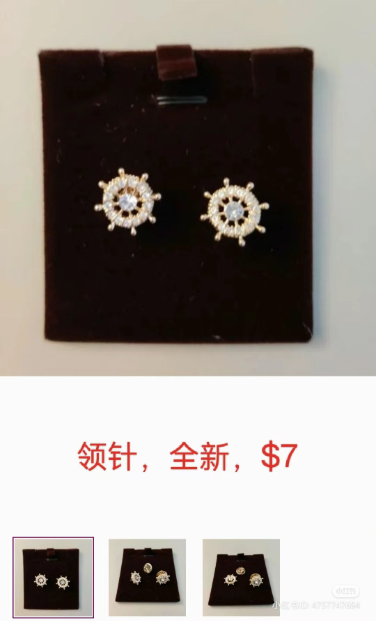 Brooche and collar pins bundle image indicator(5)