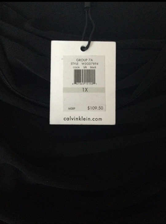 Calvin Klein Cowl Neck Dress Size: 1X image indicator(5)