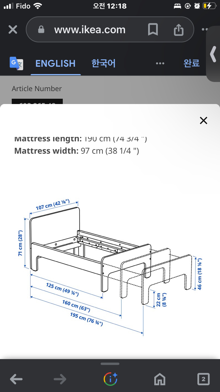 Twin mattress&frame - photo 3