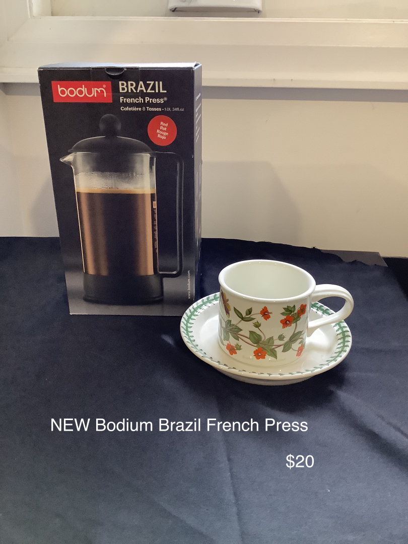 🏈 NEW, BODUM BRAZIL FRENCH PRESS, 8 cups thumbnail