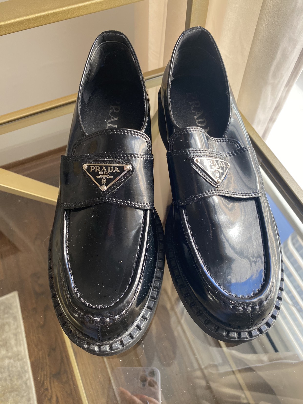 Prada chunky loafers
