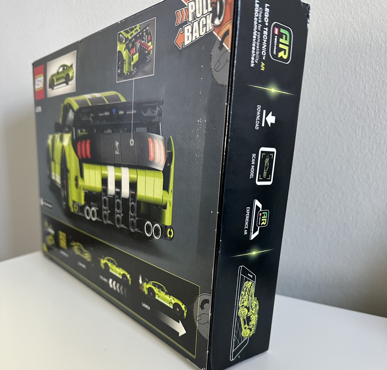 LEGO Technic Ford Mustang Shelby Pull Back Drag Race Toy NEW image indicator(2)