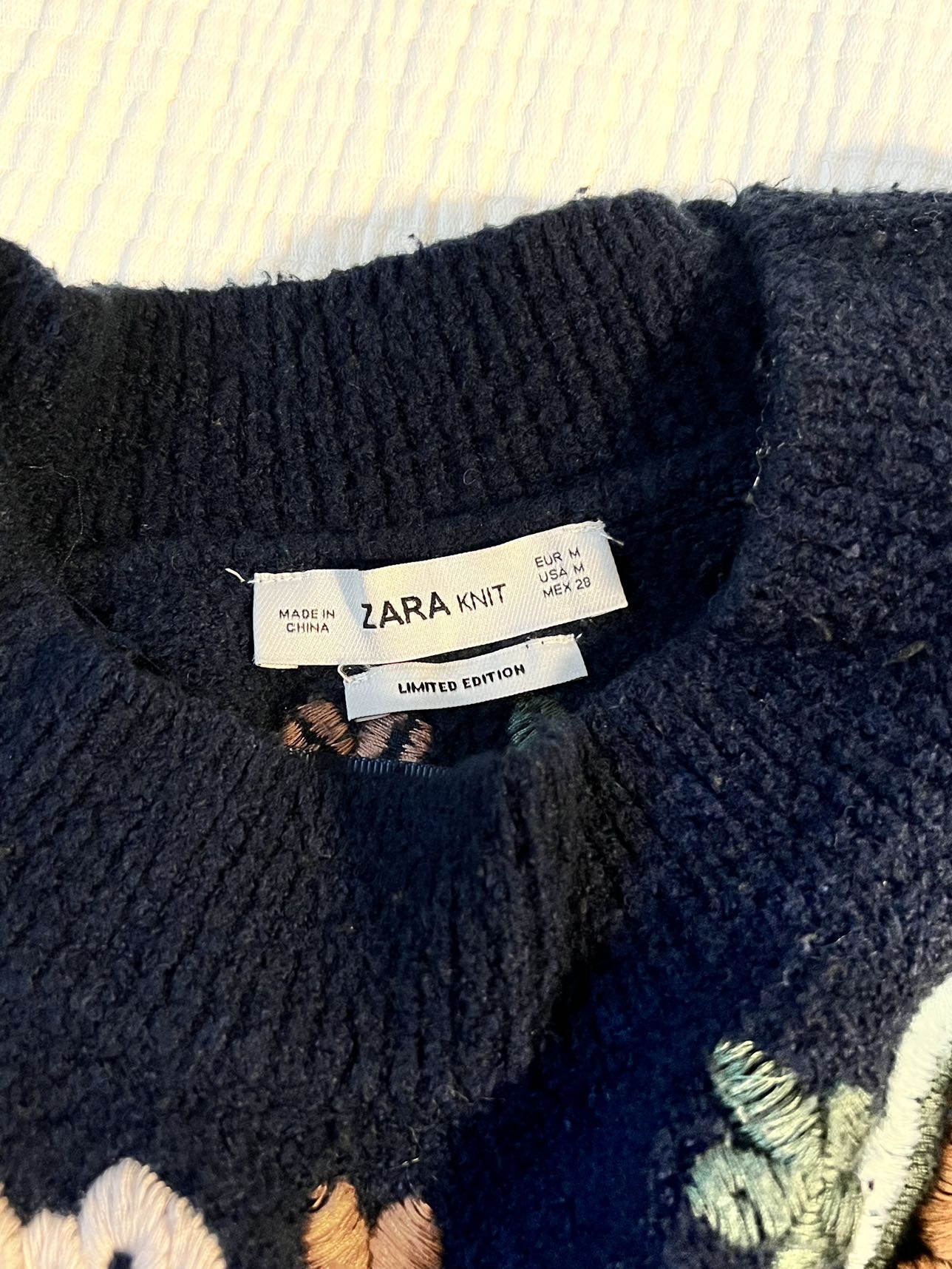 ZARA embroidered sweater - photo 3