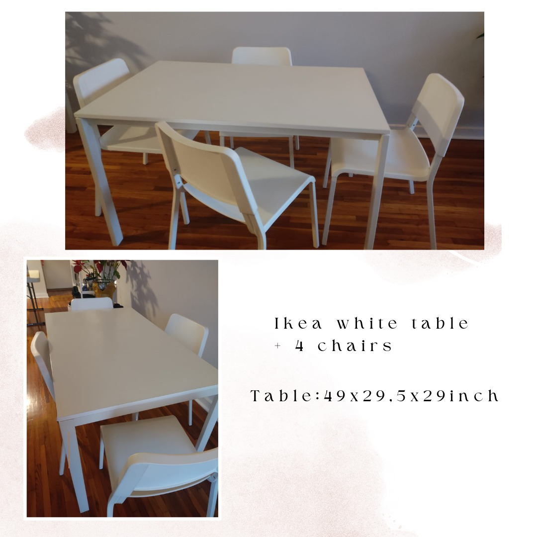 Moving Sale - IKEA Table and 4 Theodore chairs