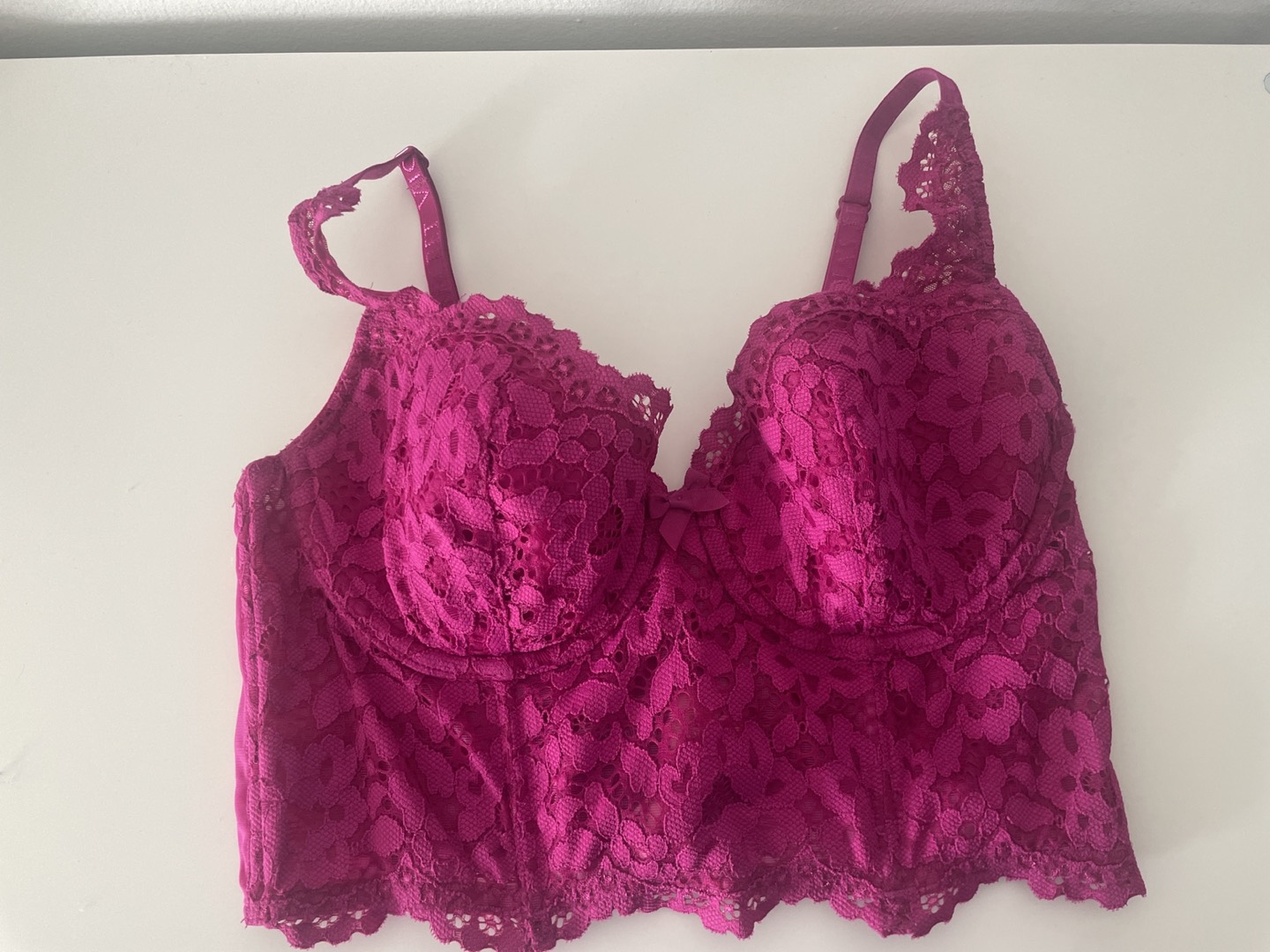 Victoria secret corset top purple thumbnail