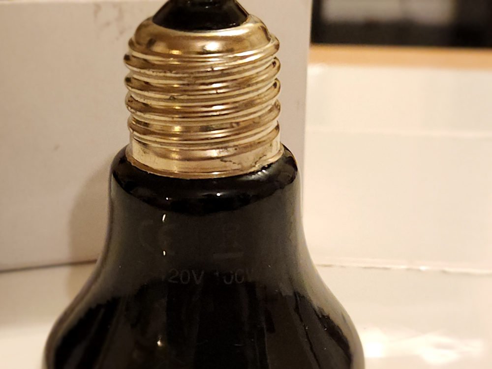 100 W ceramic heat bulb for small animals - photo 2