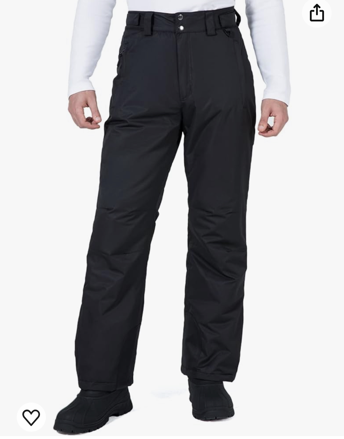 Men insulated snow pants (size M) thumbnail