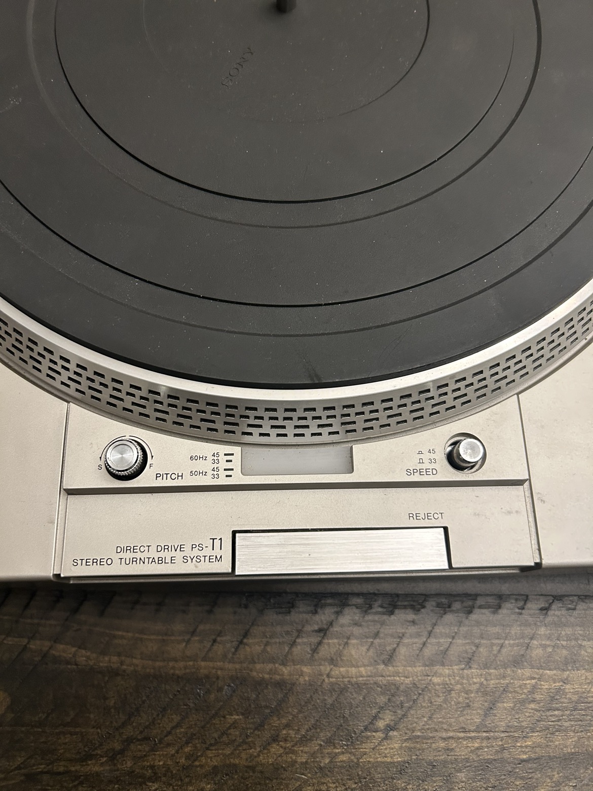 Vintage Sony Turntable 1979 PS-T1 Complete Working image indicator(5)