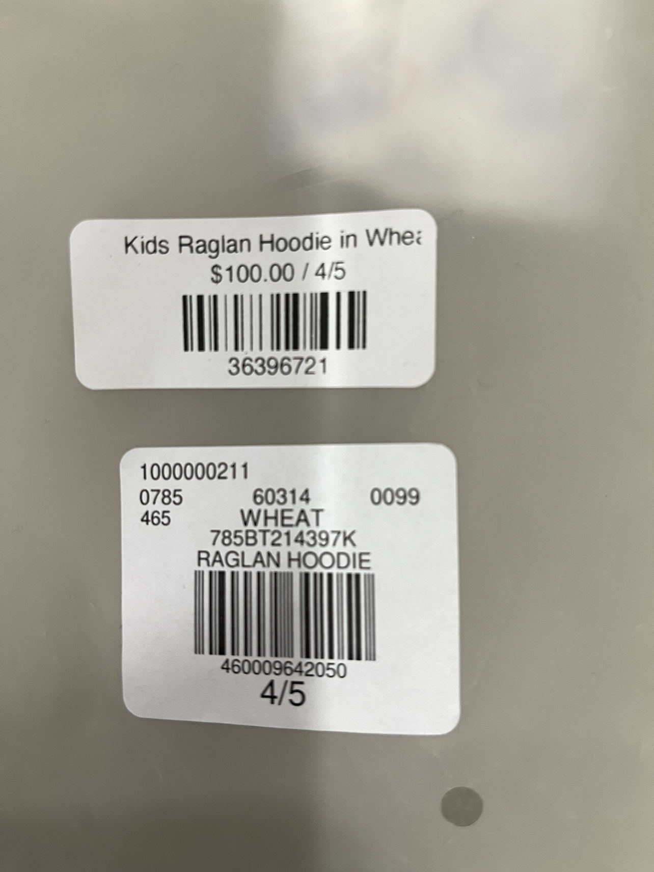 Essentials Fear of God kids Raglan Hoodie image indicator(2)