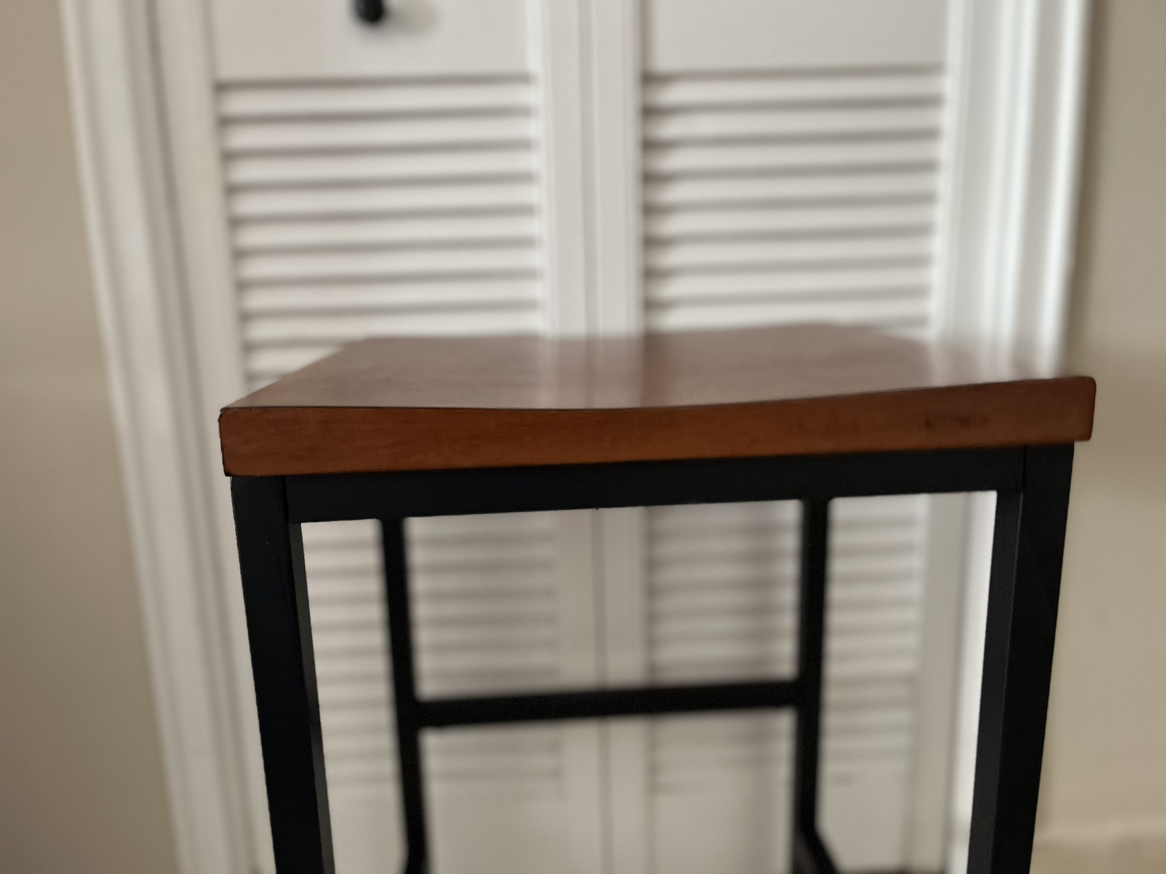 Wooden Top Stool/End Table - photo 4