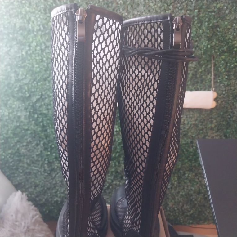 DearOnly Women's Flat Heel Mesh Summer Boots image indicator(4)