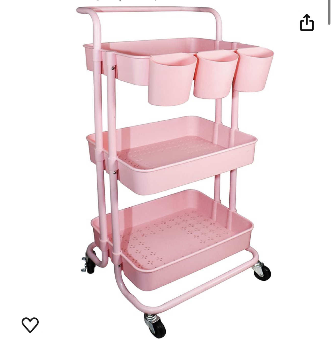 Pink Cart 3 tier