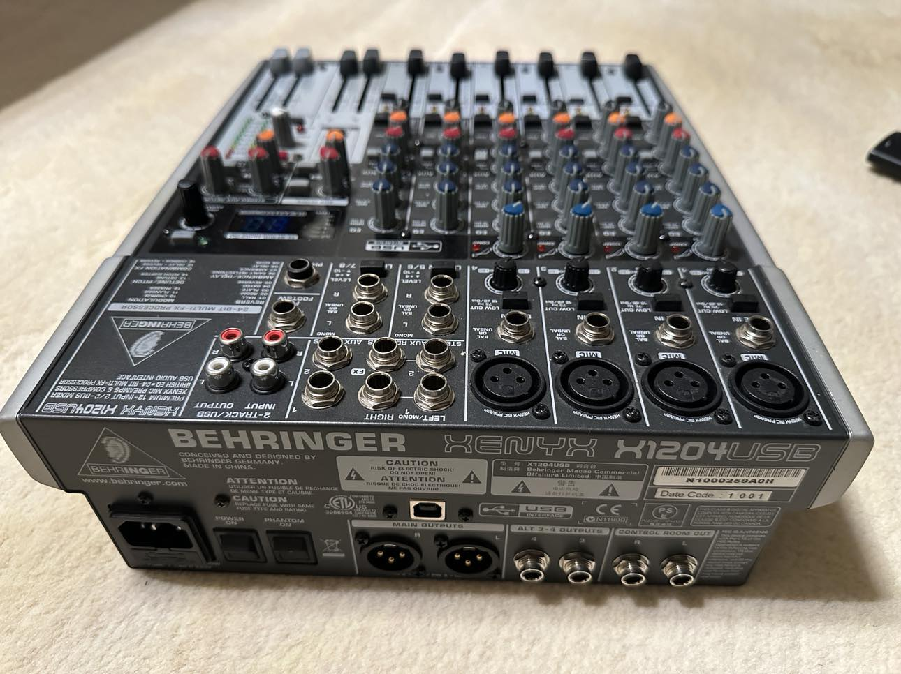 Behringer X1204USB Mixer with XENYX Mic Preamps and Compressors - photo 2