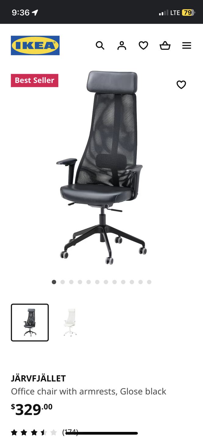 IKEA Chair JÄRVFJÄLLET (Retail price $329) - photo 2