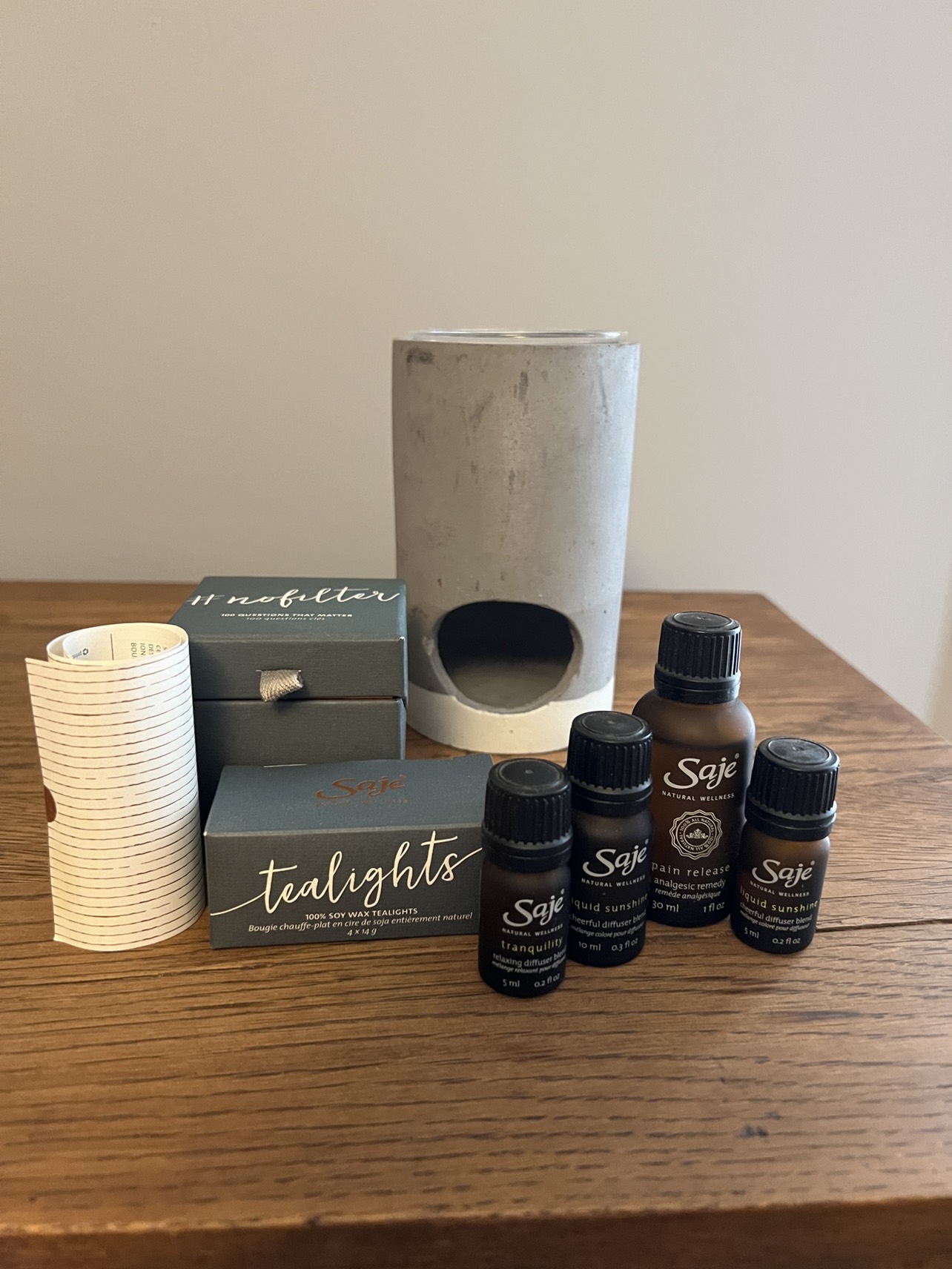Saje oil burner set