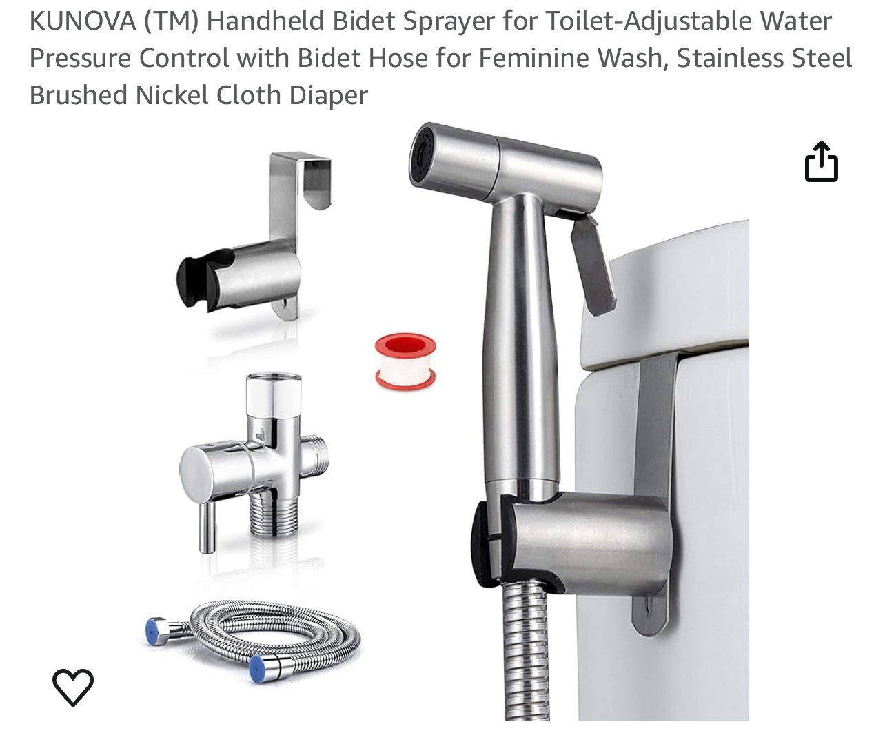 Toilet Handheld Bidet thumbnail