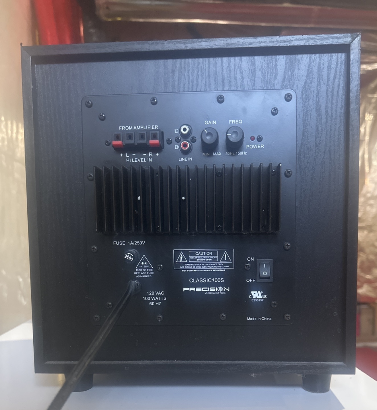 PRECISION acoustics 10" Powered Subwoofer image indicator(2)