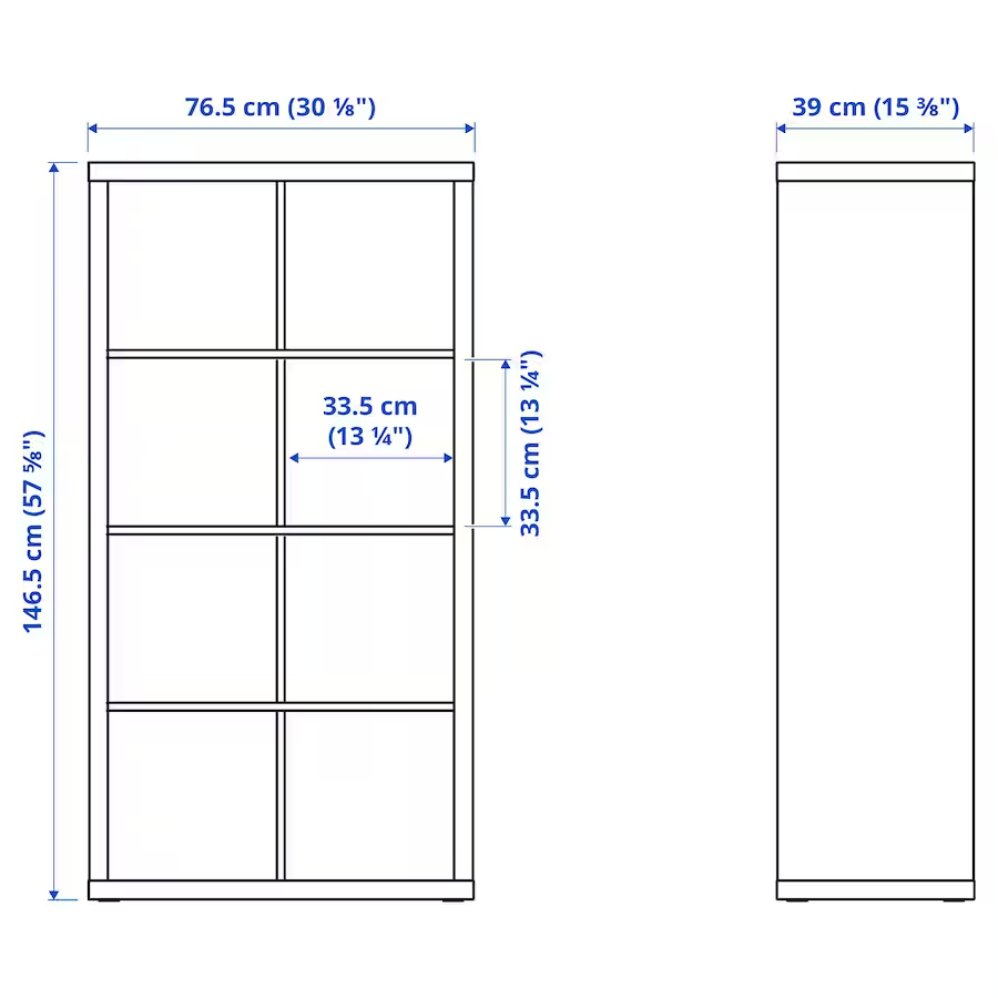 Ikea KAPLAN Shelf Unit, high gloss white - photo 3