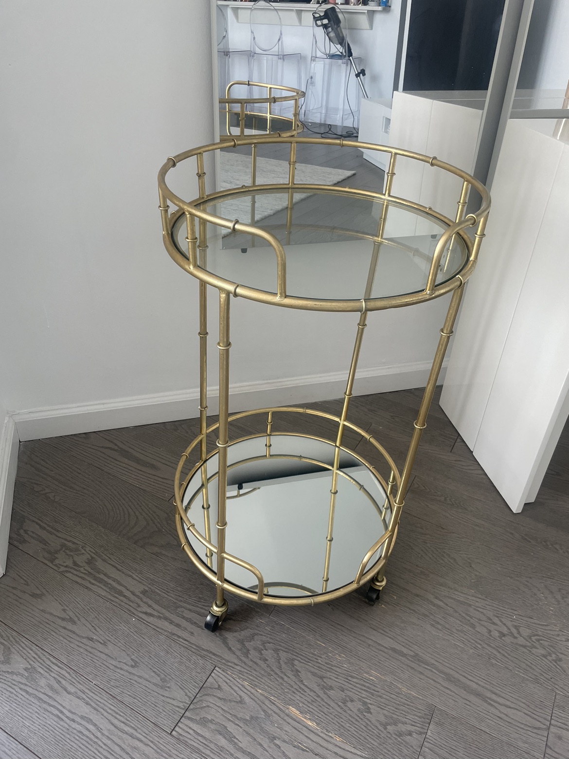 Gold/Glass Bar Cart - photo 3