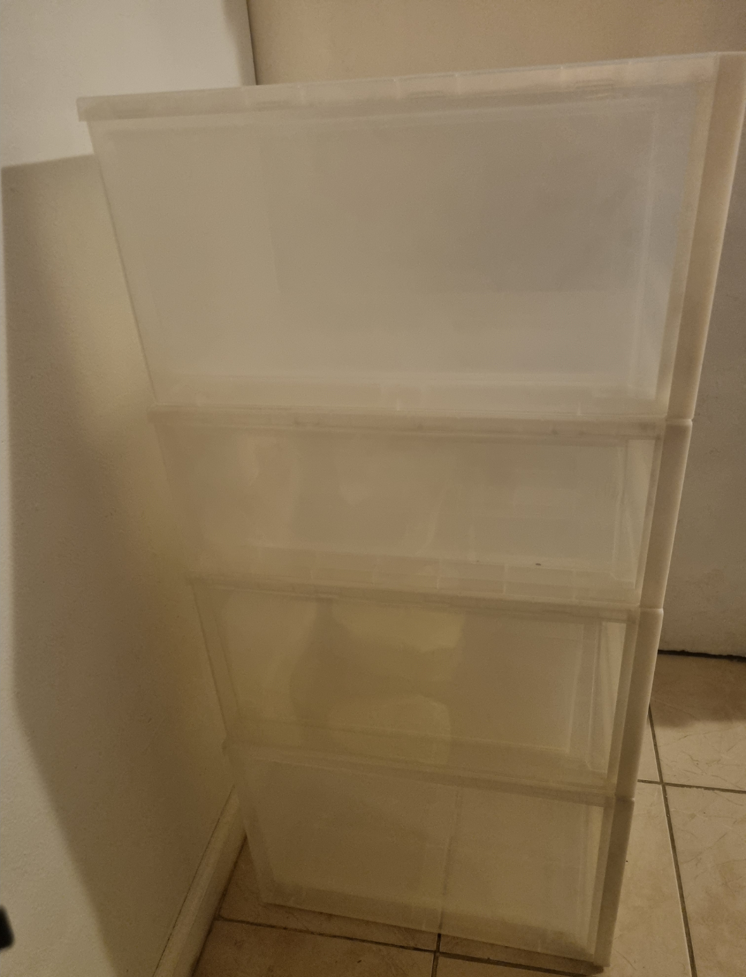 transparent plastic cupboard 4 drawers - photo 3