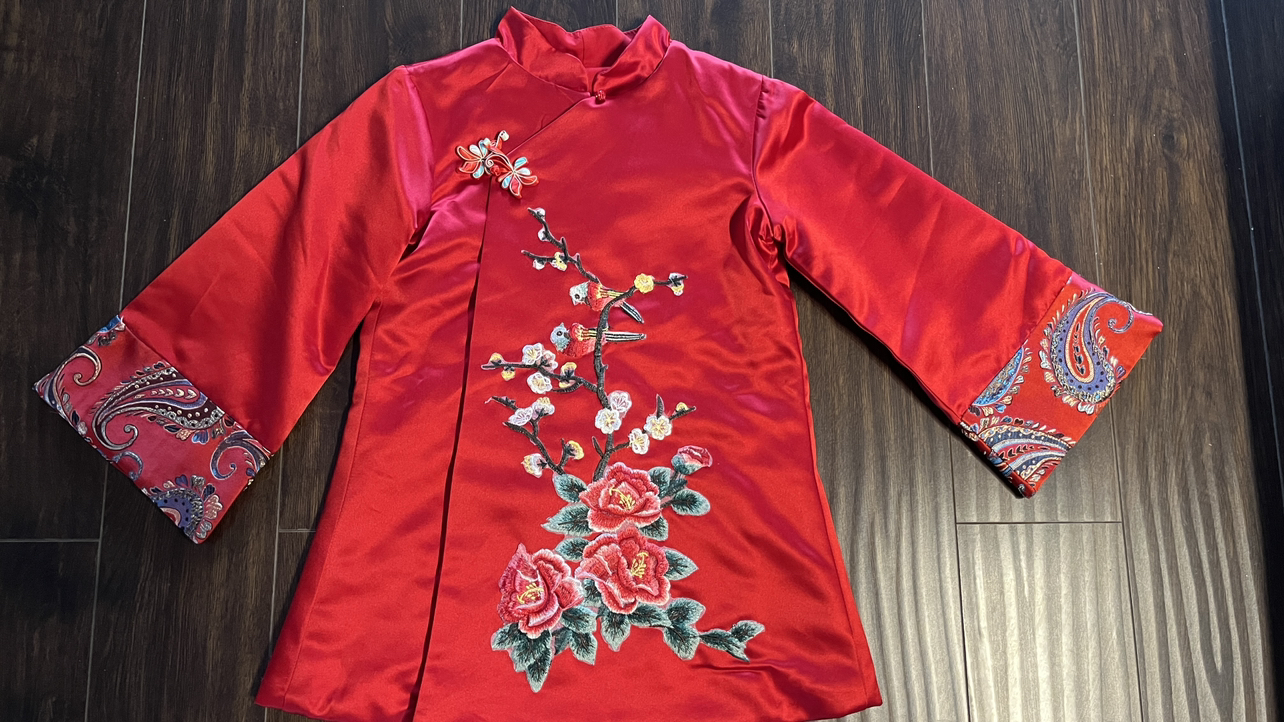 Girls Chinese new year cloth image indicator(2)