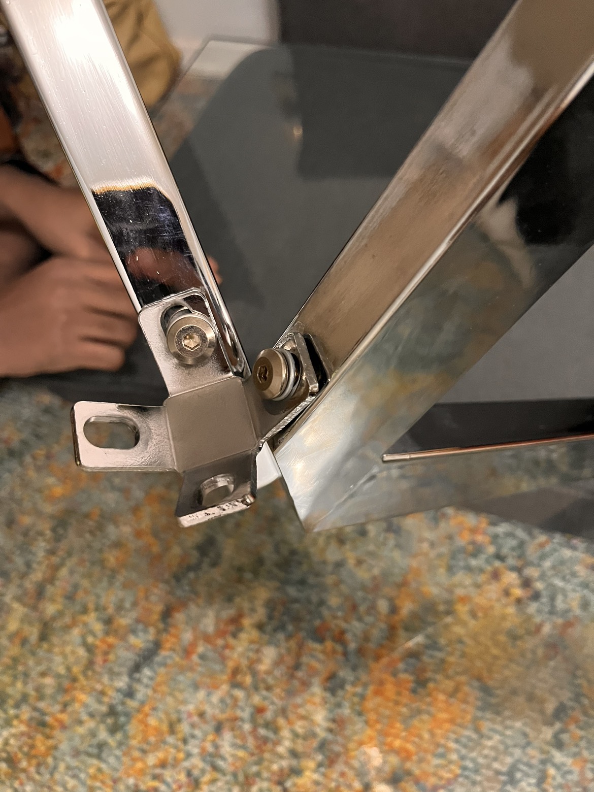 Glass Rectangular Dining Table for 6 - photo 3